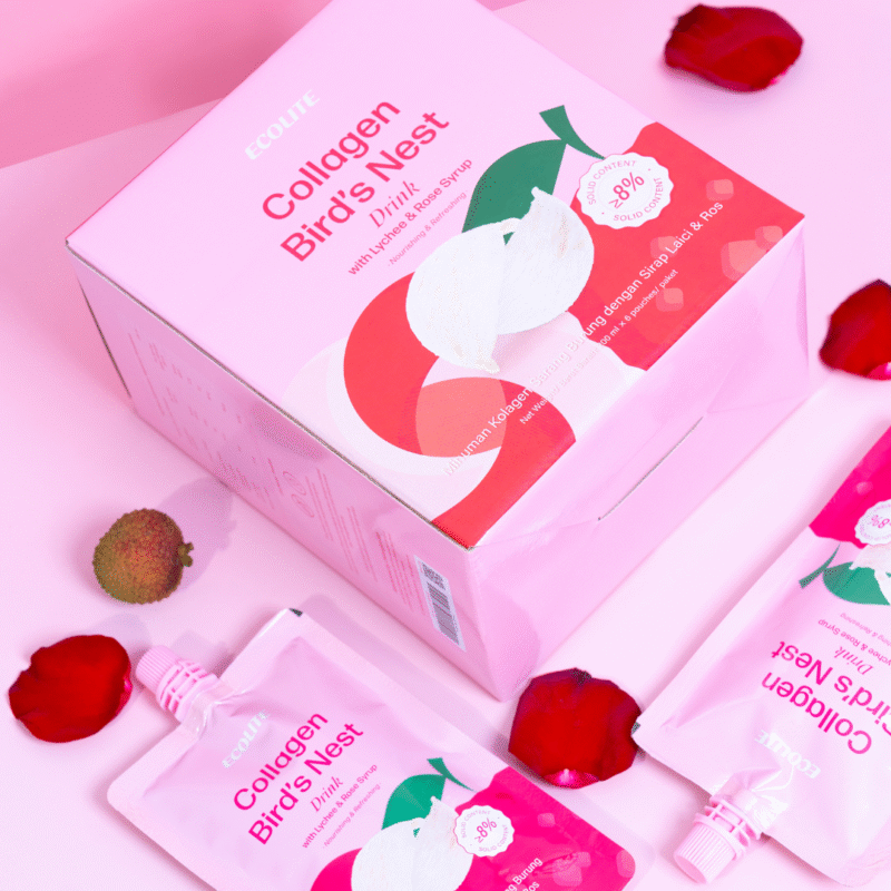 Collagen Bird's Nest Drink With Lychee & Rose Syrup - Image 2