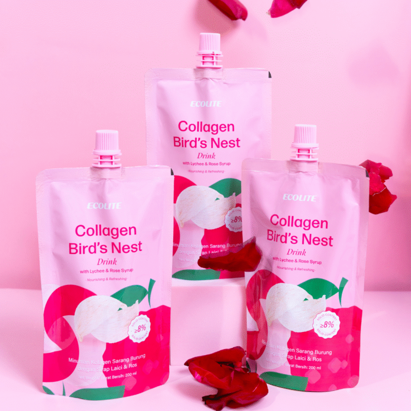 Collagen Bird's Nest Drink With Lychee & Rose Syrup - Image 3