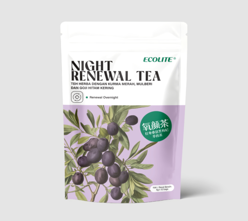 ECOLITE HERBAL TEA WITH  RED DATE, MULBERRY & BLACK WOLFBERRY