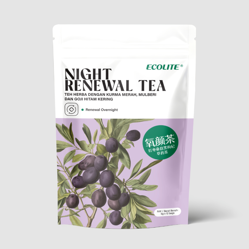 ECOLITE HERBAL TEA WITH  RED DATE, MULBERRY & BLACK WOLFBERRY