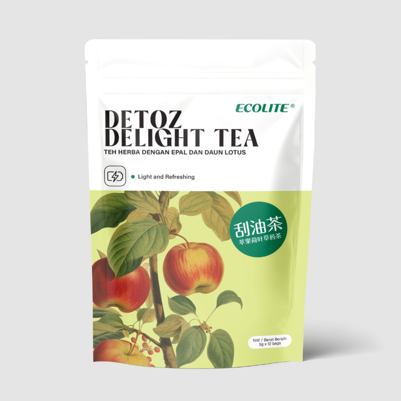ECOLITE HERBAL TEA WITH APPLE & LOTUS LEAF