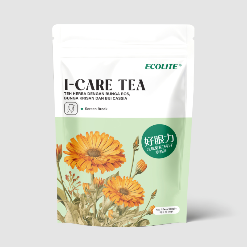 ECOLITE HERBAL TEA WITH ROSE, CHRYSANTHEMUM & CASSIA SEED
