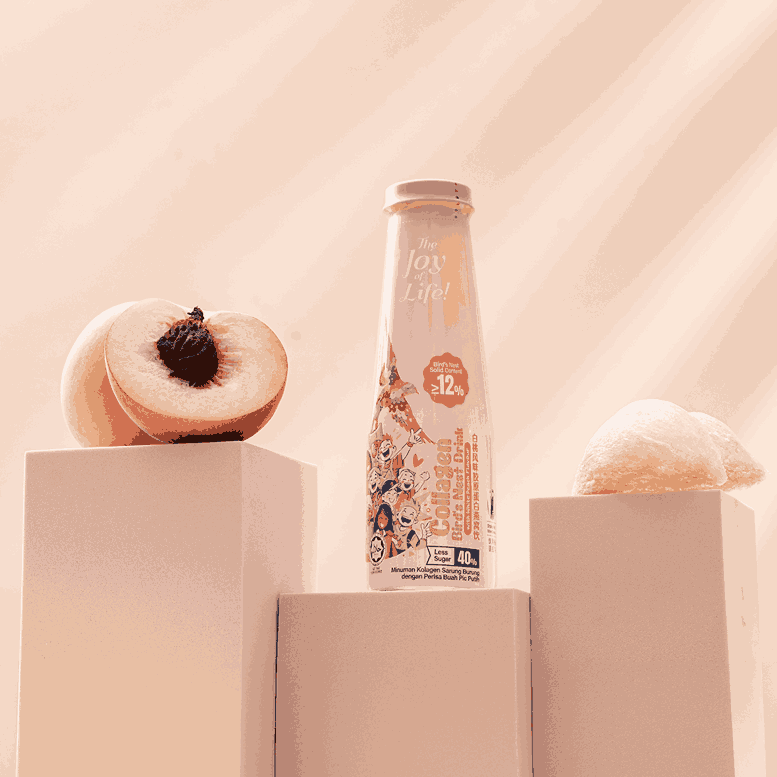 [ECOLITE] [White Peach] Collagen Bird's Nest Drink
