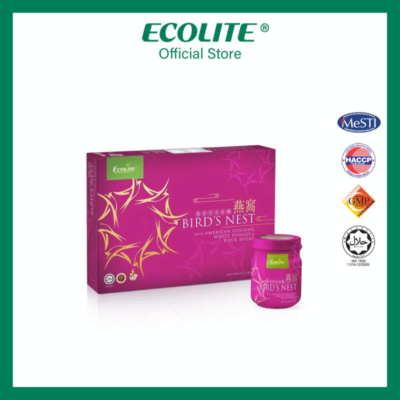 [ECOLITE] Bird's Nest with American Ginseng, White Fungus & Rock Sugar
