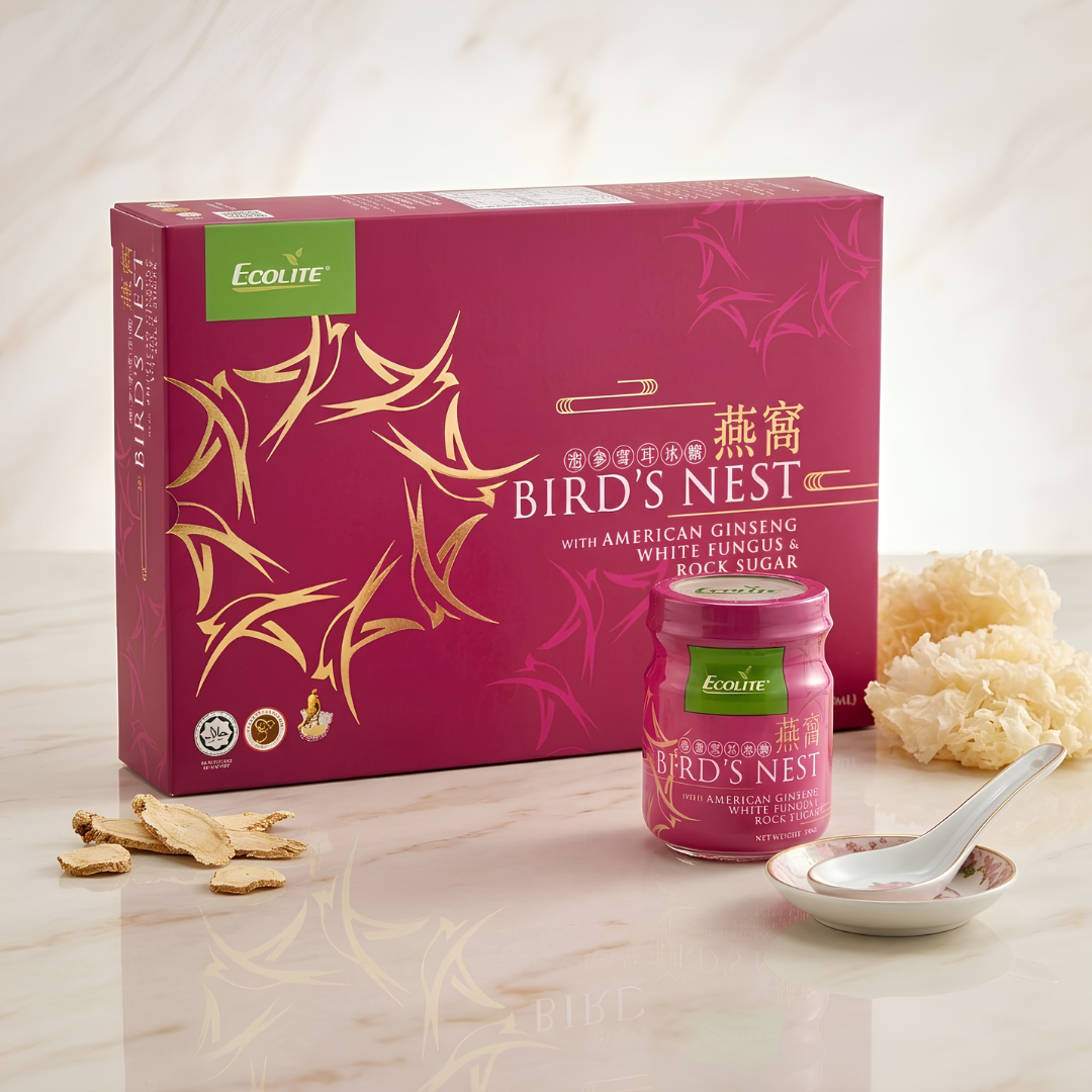 [ECOLITE] Bird's Nest with American Ginseng, White Fungus & Rock Sugar